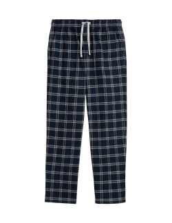 Kostkované pyžamové kalhoty ze 100% bavlny