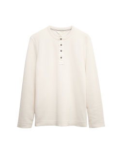 Bavlněný top Henley Loungewear