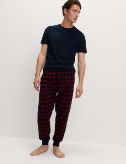 Kostkované pyžamové kalhoty ze 100% bavlny