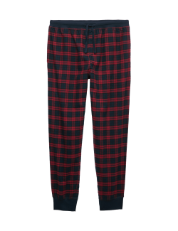 Kostkované pyžamové kalhoty ze 100% bavlny
