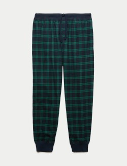 Pure Cotton Checked Pyjama Bottoms