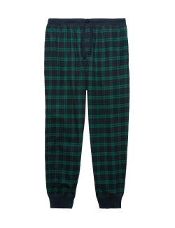 Pure Cotton Checked Pyjama Bottoms