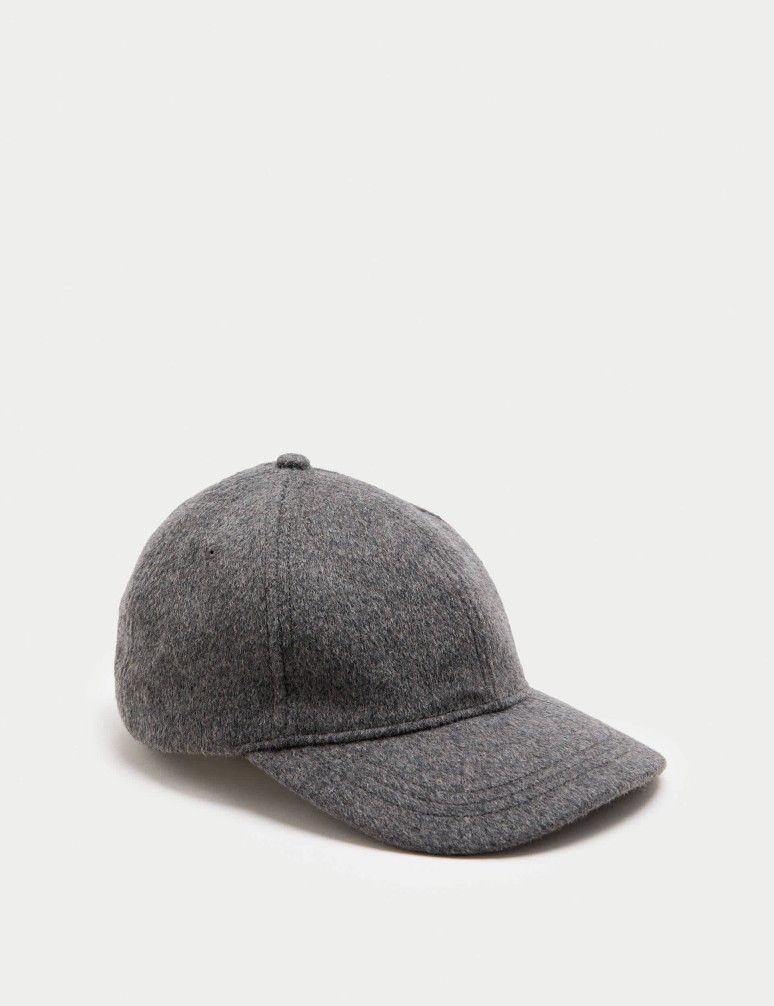 Wool Blend Baseball Cap