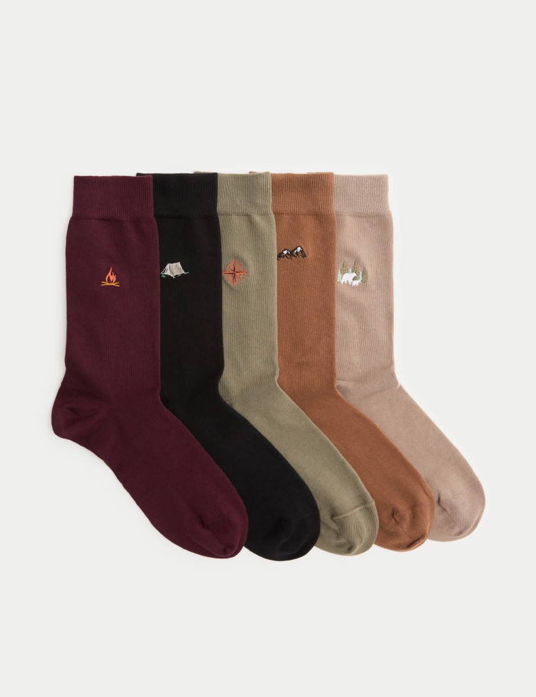 5pk Cool & Fresh™ Outdoor Cotton Rich Socks
