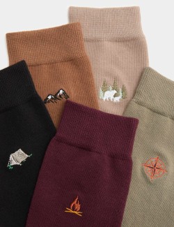 5pk Cool & Fresh™ Outdoor Cotton Rich Socks