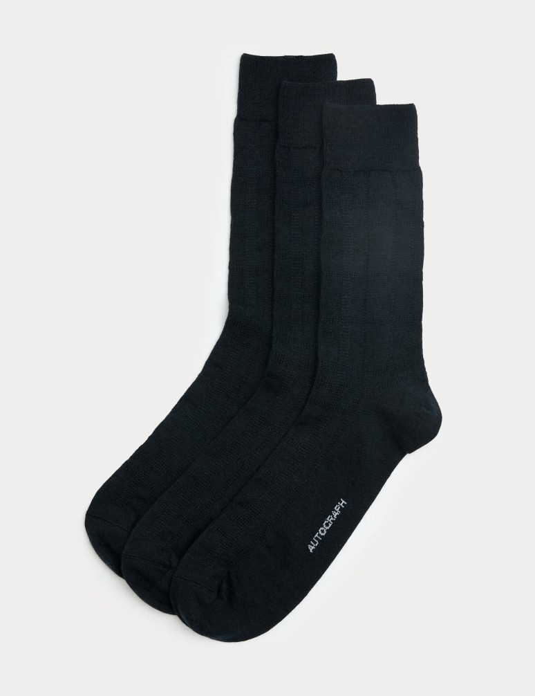 3pk Merino Wool Blend Thermal Socks