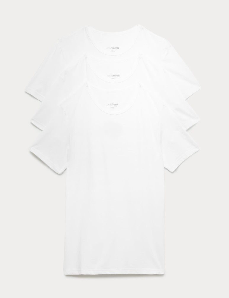 3pk Cotton Rich Cool & Fresh™ Vests