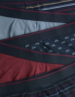 Bokové bavlněné strečové trenýrky s technologií Cool & Fresh™, 5 ks