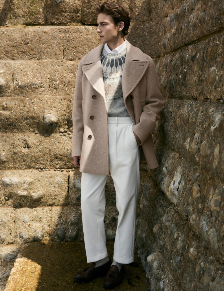 Italian Wool Revere Peacoat