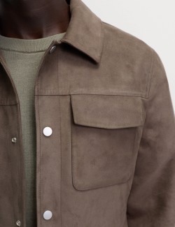 Kamioňácká bunda z umělého semiše