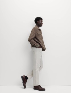 Kamioňácká bunda z umělého semiše