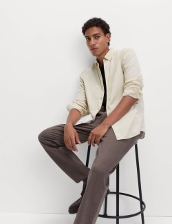 Manšestrová košile z čisté bavlny