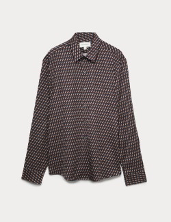 Regular Fit Geometric Print Shirt