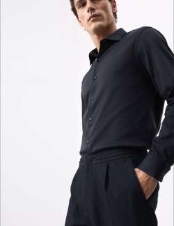 Regular Fit Easy Iron Pure Cotton Jersey Shirt