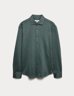 Žerzejová košile z čisté bavlny, normální střih, snadné žehlení