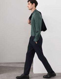 Žerzejová košile z čisté bavlny, normální střih, snadné žehlení