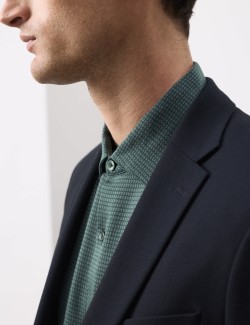 Žerzejová košile z čisté bavlny, normální střih, snadné žehlení