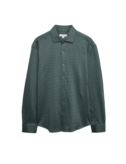 Žerzejová košile z čisté bavlny, normální střih, snadné žehlení