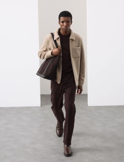 Wool Blend Zip up Fleece Jacket