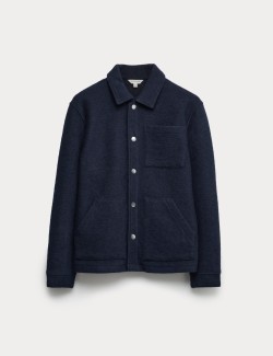 Flísová bunda ze směsi vlny se 3 kapsami