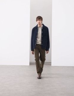 Flísová bunda ze směsi vlny se 3 kapsami