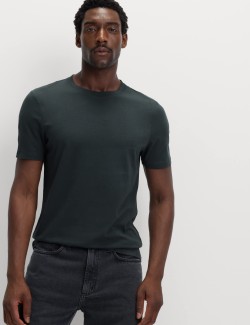 Tričko ke krku z čisté bavlny