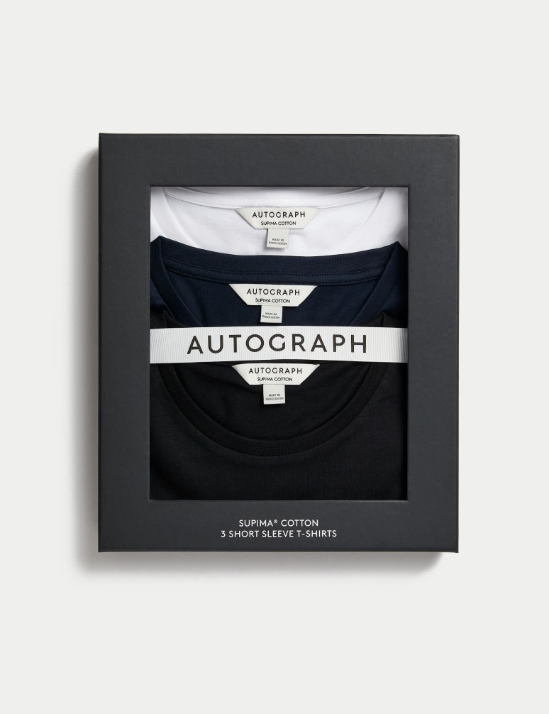 Tričko z čisté bavlny Supima®, 3 ks