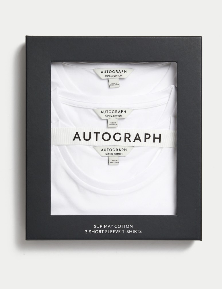 3pk Pure Supima® Cotton T-Shirts