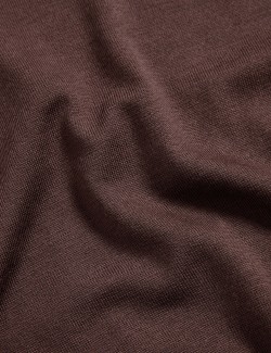 Svetr s krátkým zipem z extra jemného merina