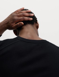 Čistě bavlněný svetr s výstřihem do V