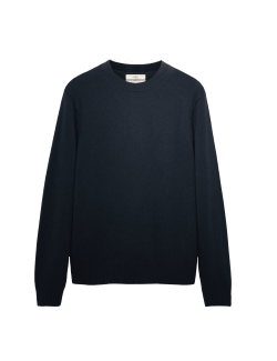 Svetr s výstřihem ke krku z jehněčí vlny