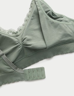 2 ks bezešvých těhotenských podprsenek bez kostic pro kojící