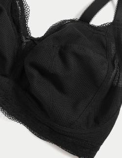 Jasmine Lace Trim Non Wired Bralette F+