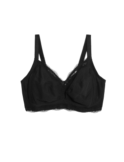 Jasmine Lace Trim Non Wired Bralette F+