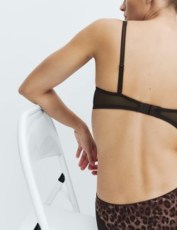 Jasmine Lace Wired Push-Up Plunge Bra (A-E)