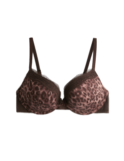 Jasmine Lace Wired Push-Up Plunge Bra (A-E)