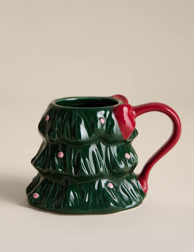 Christmas Tree Shaped Mug