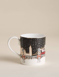 London Christmas Scene Mug