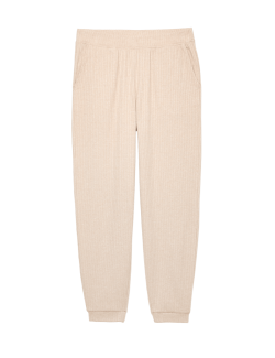 Ribbed Cuffed Hem Pyjama Bottoms