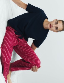 2pk Pure Cotton Printed Pyjama Bottoms