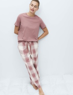 2pk Pure Cotton Printed Pyjama Bottoms