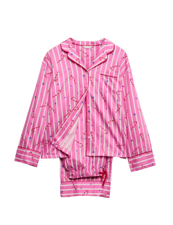 Vánoční pyžamový set z čisté bavlny s motivem lízátka