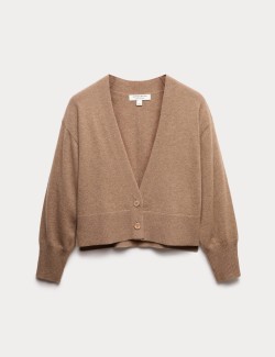 Kardigan z čistého kašmíru s výstřihem do V