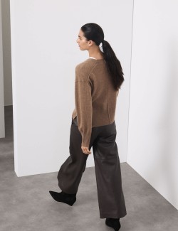 Kardigan z čistého kašmíru s výstřihem do V