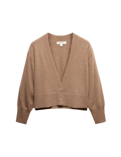 Kardigan z čistého kašmíru s výstřihem do V