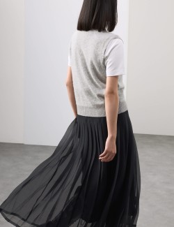 Tabard ze směsi vlny a kašmíru s česanou úpravou