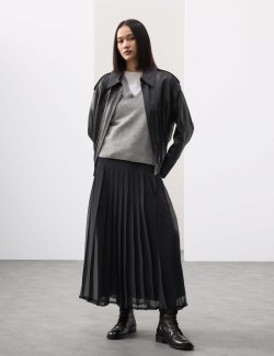 Tabard ze směsi vlny a kašmíru s česanou úpravou