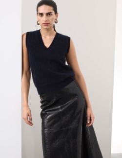 Tabard ze směsi vlny a kašmíru s česanou úpravou