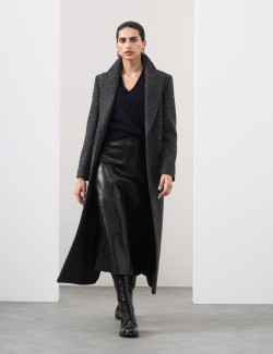 Tabard ze směsi vlny a kašmíru s česanou úpravou