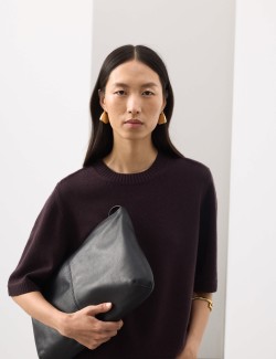 Pletený top s kašmírem a vysokým podílem vlny merino